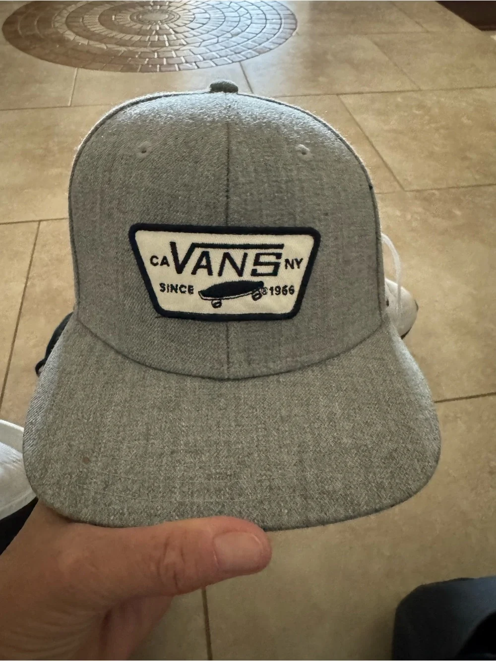 Vans Black Trucker Hat with Neon Yellow and Pink Logo